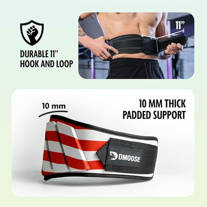 DMoose Fitness Weight Lifting Belt 6 Inch