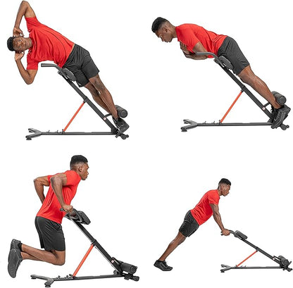 Sunny Health & Fitness Foldable Hyperextension Roman Chair