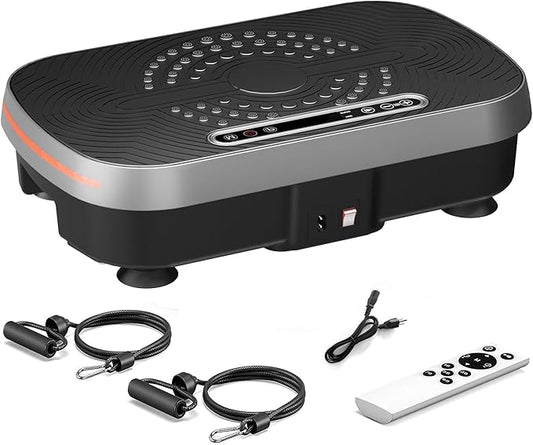 soges Vibration Plate Exercise Machine, Vibrating Exercise Equipment for Whole Body, Vibrate Plate for Home Fitness Workout, Weight Loss, Training
