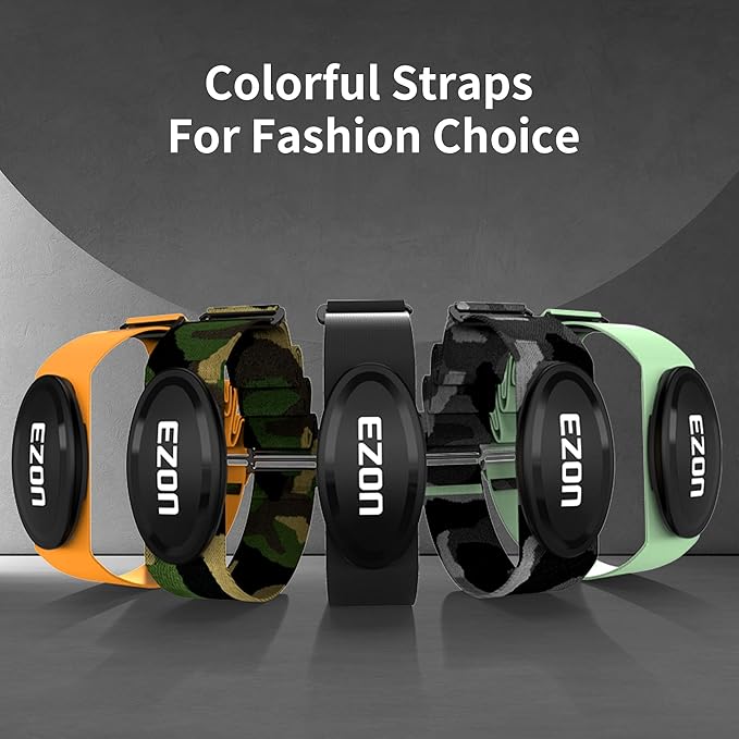 C009Pro Heart Rate Monitor Chest Strap with Bluetooth 5.1& ANT+,HR Monitor Chest Sensor,Up to 365 Days Battery Life,Adjustable Design for Running Cycling Gym,Compatible with Polar/Strava/Wahoo/Peloton