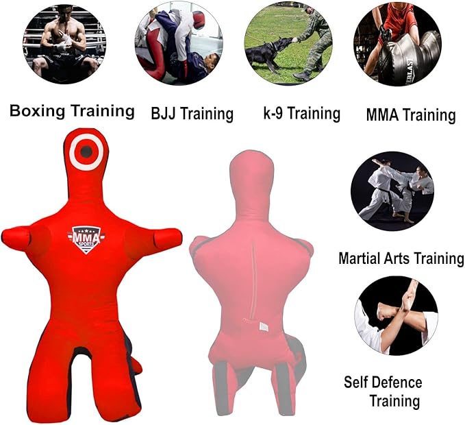 Sports Brazilian JIU Jitsu Grappling Submission Throwing Dummy Punching Heavy Bag Kick Boxing Dummies UNFILLED