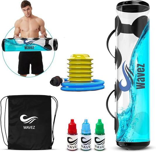 Aqua Bag Fitness Equipment – upto 48lbs Core Pump,3 Dyes,Drawstring