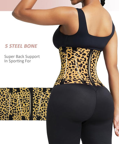 FeelinGirl Waist Trainer Belt Waist Cincher Trimmer Ab