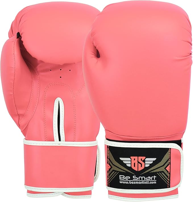 Be Smart Kids Boxing Gloves 4-12 Years 4oz 6oz Training Gloves for Children Sparring Youth Boxing Gloves Junior Training Mitts Punch PU Leather MMA Muay Thai Kick Boxing