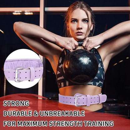 Leather Weight Lifting Belt for Men and Women