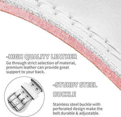 Leather Weight Lifting Belt for Men and Women