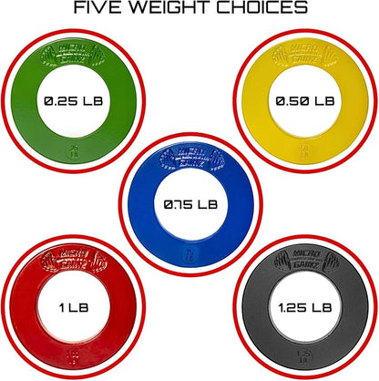 Micro Gainz Olympic Fractional Weight Plates Set 10 Piece