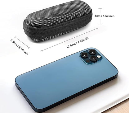 Case for KardiaMobile 1L 6L Personal EKG Monitor, Hard Travel Carrying Case for AliveCor Kardia Heart Monitor EKG/ECG, Portable Heart Rate Monitor Bag Storage Organizer with Pill Box & Carabiner Clip