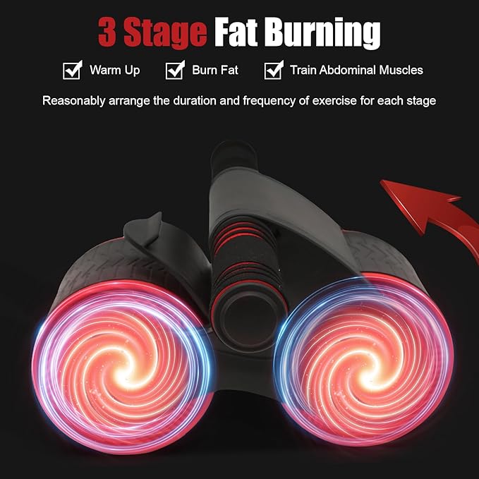 Abdomina Roller Workout Exerciser Equipment
