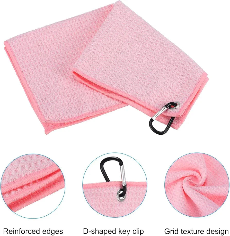 11 Pcs Golf Accessories Kit, Include Golf Tees Golf Towel Golf Ball Bag with Hook Cleaner Brush Golf Ball Marker Golf Divot Tool Golf Score Counter