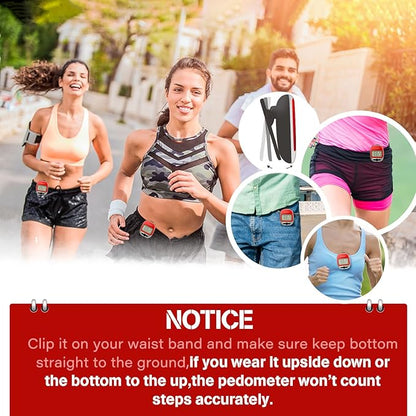 PINGKO Outdoor Multi-Function Portable Sport Pedometer Step/Distance/Calories/Counter