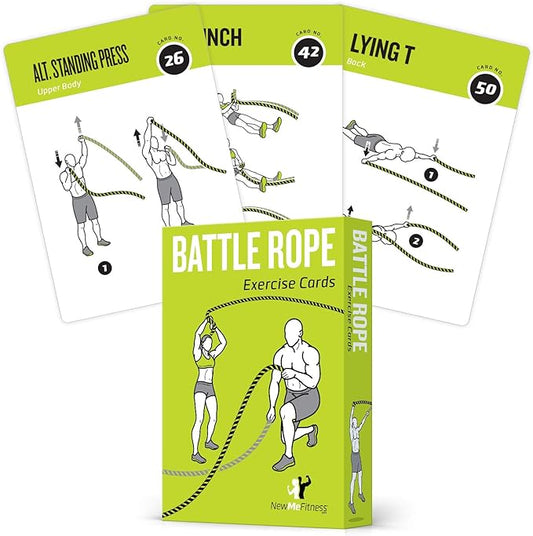 Battle Rope Exercise Cards 62 - 50 Exercises