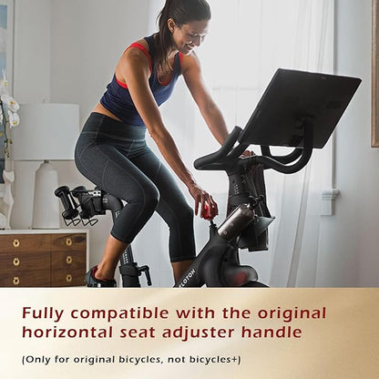 Exercise Bike Horizontal Seat Adjustment Lever and Square Nut Kit for Peloton Seat Lever Replacement Handle Parts