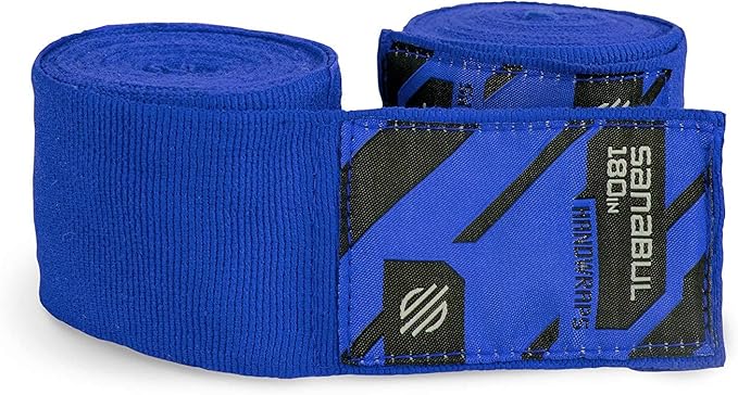 Sanabul Elastic 180 inch Boxing Hand Wraps for Boxing Gloves Muay Thai Kickboxing MMA Wraps for Men & Women