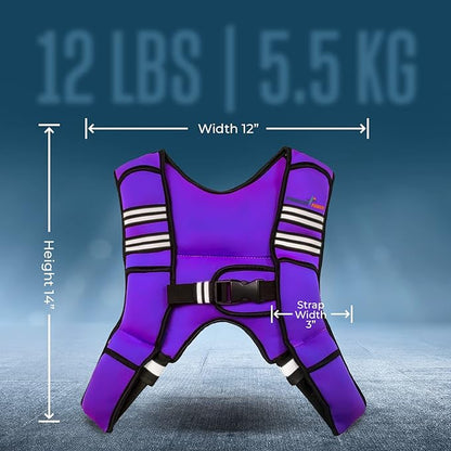 Weighted Vest 6lb, 10lb, 12lb, 25lb, 35lb, 45lb, 60lb Removable Iron Weights for Men and Women Workout for Calisthenics and Fitness Sport Training