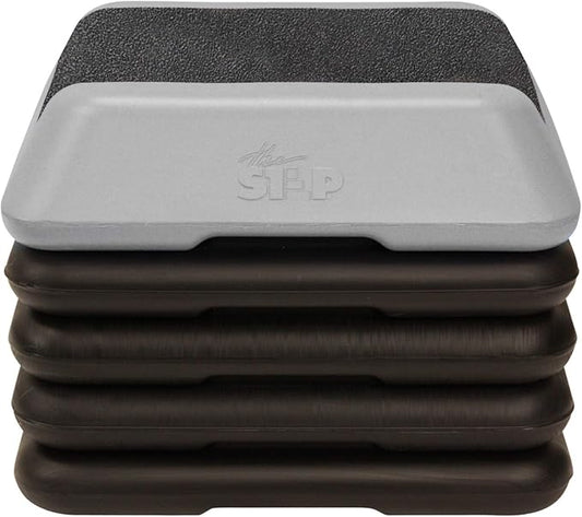The Step Adjustable High Step Aerobic Platform 4 Risers,