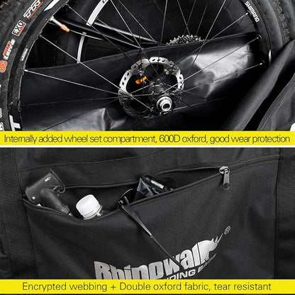 Rhinowalk Folding Bike Carry Bag for 26 inch Mountain Bike 700C Road Bicycle Transport Storage Case Travel Luggage