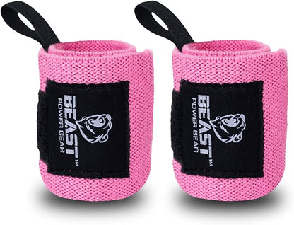 Improved Lifting Support & Stability - Gym Wrist Wraps for Weightlifting 14" Premium Quality Hand Wraps with Thumb Loop - Weight Lifting Wrist Wraps for Pain & Support