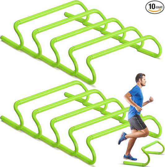 Wettarn 10 Pcs Speed Agility Training Hurdles Detachable