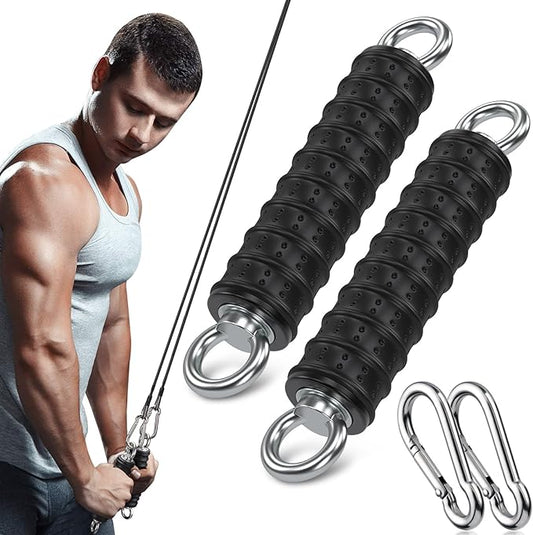 TOBWOLF Gym Cable Extension, Fitness Extension Rope Attachment Compatible with Home Gym Accessories Thick 0.2", Replacement Gym Cable Machine Extension for LAT/Tricep Pull Down, Leg Extensions Machine