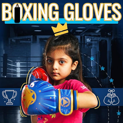 WYOX Kids Boxing Gloves 4oz 6oz 8oz – Youth Punching Gloves for Boys & Girls Ages 3–15 – Sparring Gloves for Punching Bag, Kickboxing, Muay Thai, MMA – Boxing Gloves for Kids Training Set
