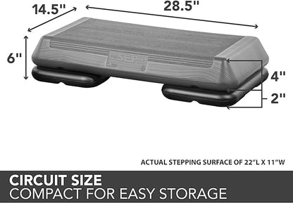 The Step Circuit Size Aerobic Platform