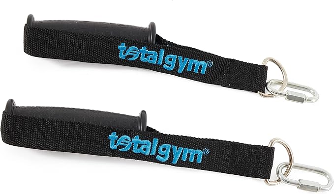 Total Gym 40950H Flexible Nylon Strap Handles for Comfortable and Versatile Workout Routines on Home Machines, Black