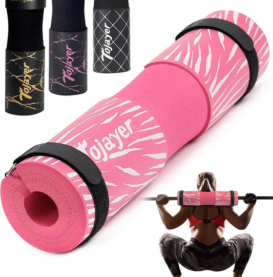 Squat Pad Barbell Pad - Neck & Shoulder Protective Foam Workout Weight Lifting Bar Cushion for Lunges & Hip Thrusts, Fit Standard and Olympic Bars Perfectly, Multi-color Choices