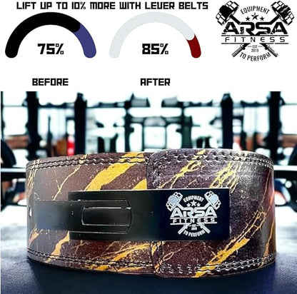 Weightlifting Adjustable Lever Belt for Men & Women 10MM Thickness 4" Width