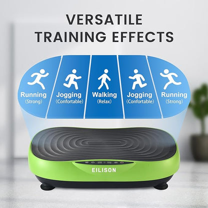 EILISON FITABS 3D Vibration Plate Exercise Machine with Seat - Ocsillation, Pulsation + Vibration Platform, Push Up, Vibration Machine for Lymphatic Drainage, Weight Loss, Recovery
