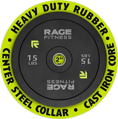 Bumper Plates (10 15, 25, 25, 35, 35, 45lbs) 45lbs)