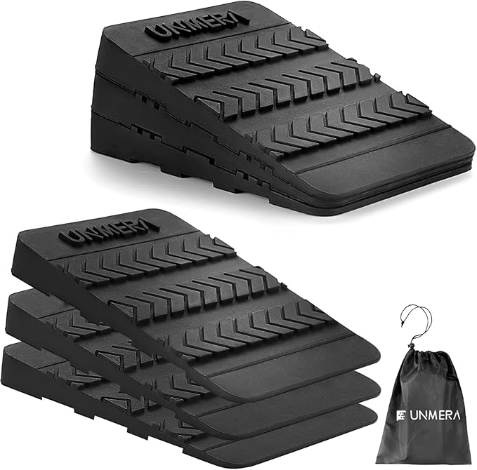 Squat Wedge Block 6PCS Adjustable Non-slip Rubber Squat Ramp