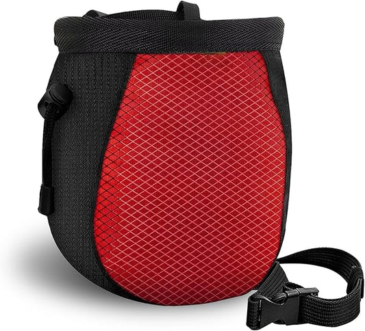 Climbing Chalk Bag - Adjustable Black Chalk Bag for Rock Climbing Equipment