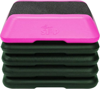 The Step Adjustable High Step Aerobic Platform 4 Risers,