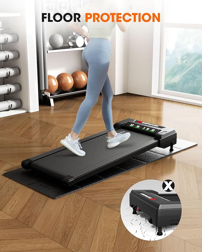 Fitness Equipment Mat Foldable Treadmill Mat 1/4" Thick