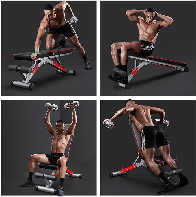Weight Bench, Adjustable Workout Bench Press Set 750