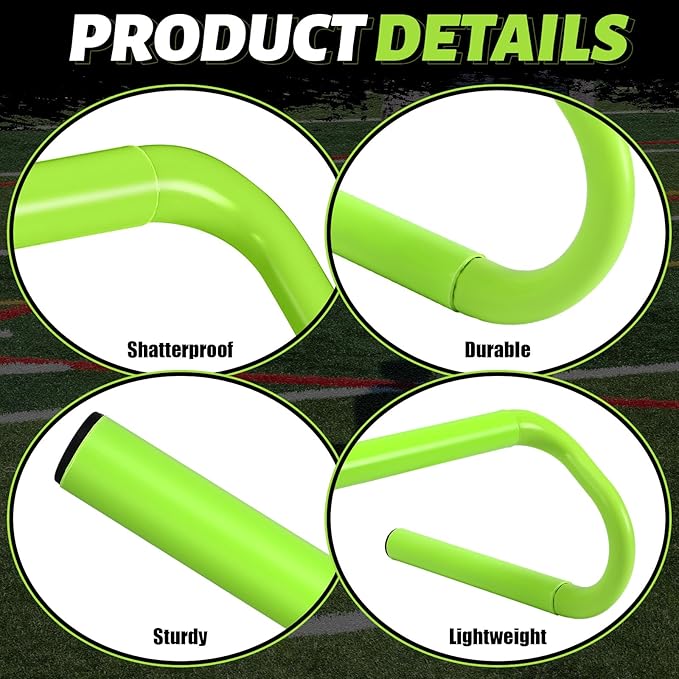 Wettarn 10 Pcs Speed Agility Training Hurdles Detachable