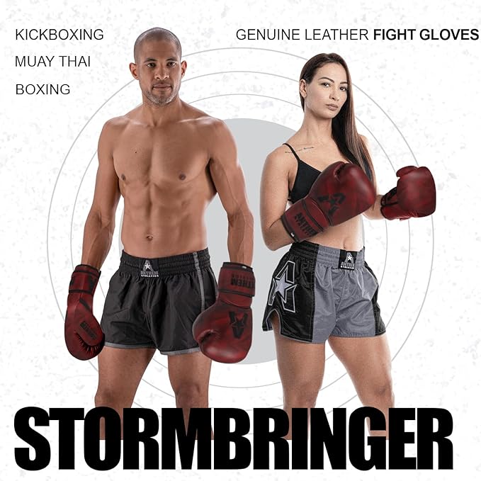 Anthem Athletics Stormbringer Full Grain Leather Boxing Gloves Men Women Muay Thai Gloves 12 oz 14 oz or 16 oz Boxing Gloves