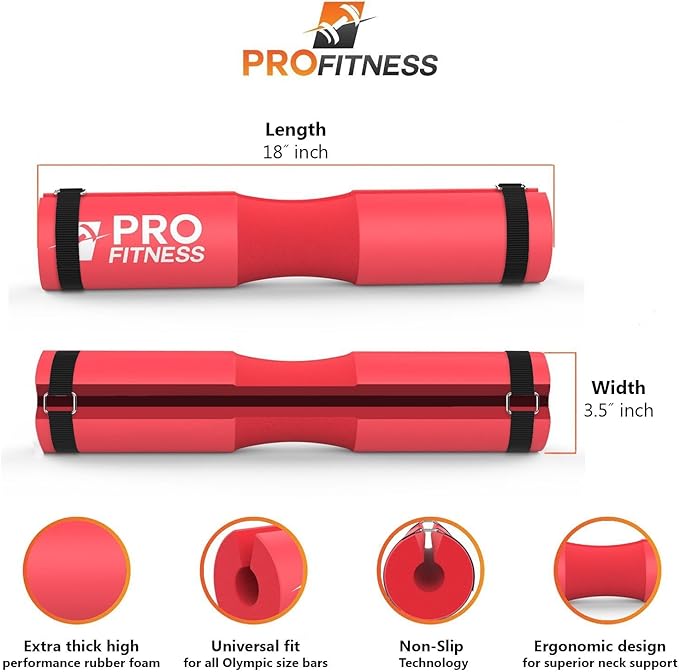 ProFitness Barbell Pad Squat Pad- Shoulder Support for Squats