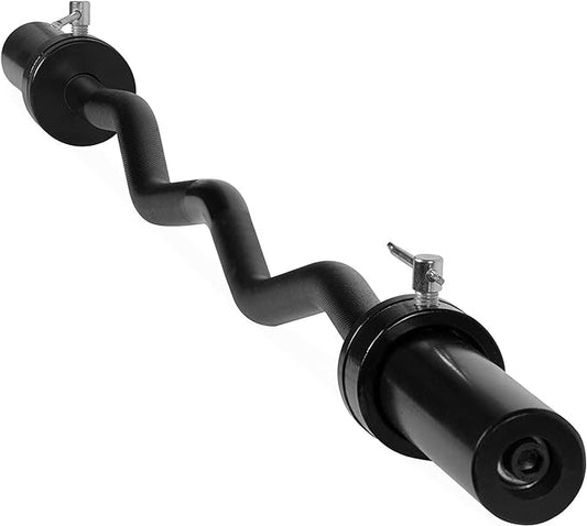 CAP Barbell Olympic EZ Curl Bar 47-Inch (OBIS-47B) (OBIS-47B)