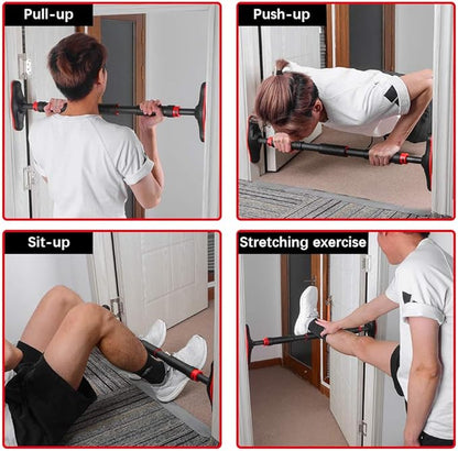 ONETWOFIT Pull Up Bar no Screws Doorway Chin 27.5-35.4 Inches 330 lbs OT160