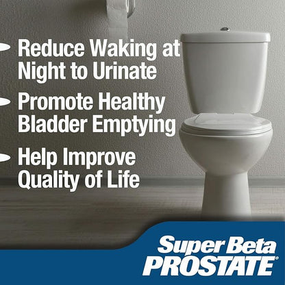 Support Supplement for Men's Health - Reduce Bathroom, Promote Sleep, Better Bladder Emptying & Healthy Prostate, Beta Sitosterol (120ct, 2 Bottle)