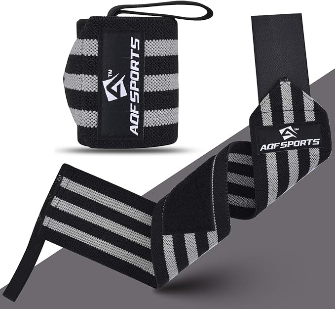 Wrist Wraps for Weightlifting - USPA & IPL Approved 18" Gym Wrist Support with Thumb Loop - Heavy Duty Lifting Wrist Straps for Fitness, Workout, Powerlifting, & Bodybuilding (Pair)