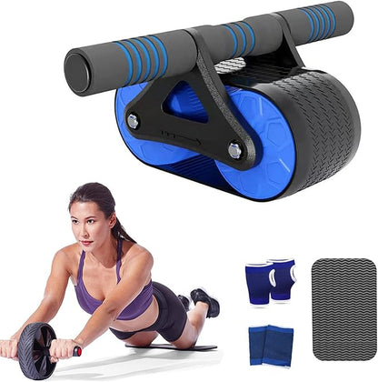 Automatic Rebound Abdominal Roller Wheel，quiet Non-slip Core Abdominal Exerciser