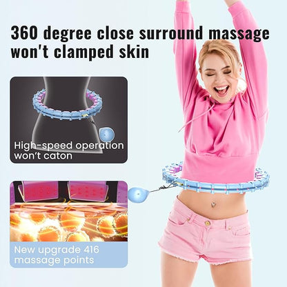 65inch 32 Knots Plus Size Quiet Weighted Hula 2 in 1 Waist