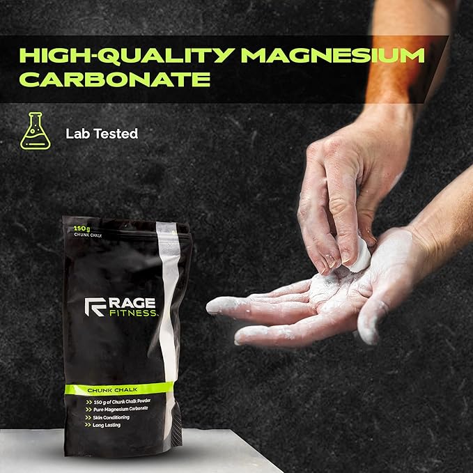 Gym Chalk | Magnesium Carbonate Athletic Chalk for Excellent Grip - Gym Workout Grip Chalk for Weightlifting & Gymnastics.
