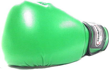 Boxing Gloves Kickboxing Muay Thai Punching Bag Vinyl Green - Durable Multi Layered Foam Padded Offers Unbeatable Price Kids and Adult Sizes