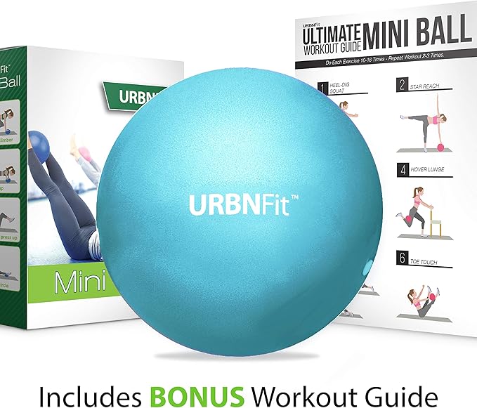 URBNFit Small Exercise Ball - 9-inch Mini Pilates