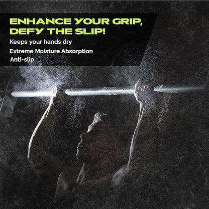 Gym Chalk | Magnesium Carbonate Athletic Chalk for Excellent Grip - Gym Workout Grip Chalk for Weightlifting & Gymnastics.