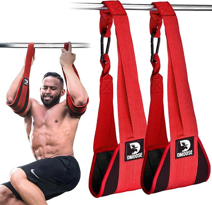 DMoose Fitness Hanging Ab Straps for Pull Up 2 Rust-Resistant